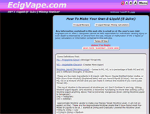 Tablet Screenshot of ecigvape.com